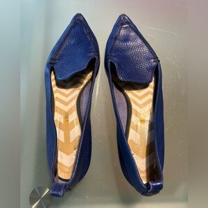 Nicholas Kirkwood Royal Blue Leather Flats